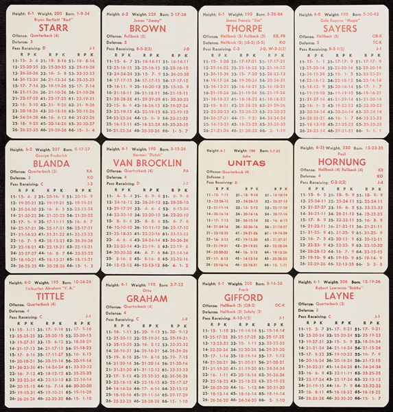 1955 APBA Football Cards Complete Set, Plus 10 Other Teams 1956-69 (705)