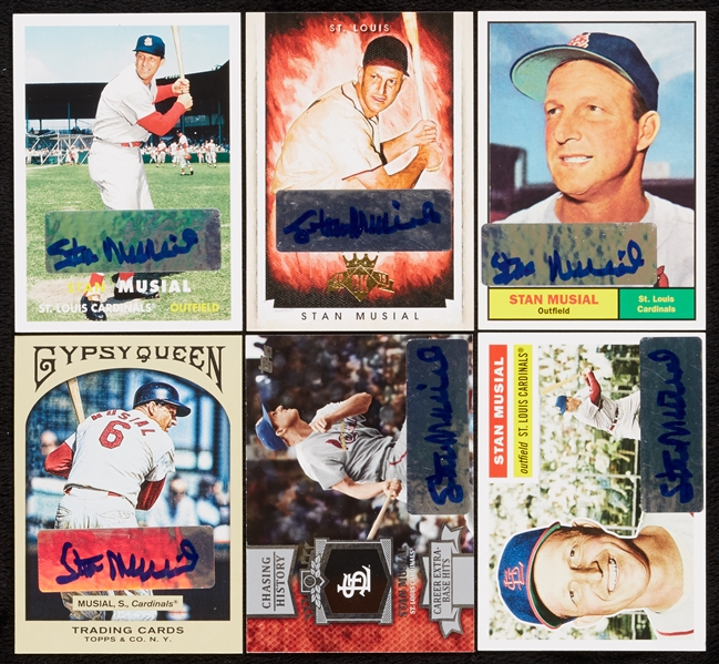 Stan Musial Signed Modern Card Group (6)