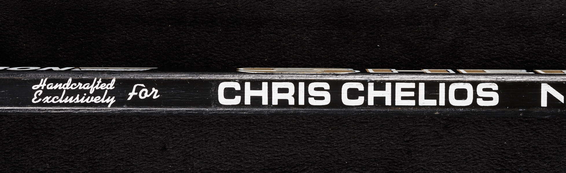 Chris Chelios Signed Game-Issued Hockey Stick (BAS)