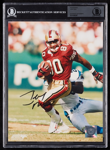 Jerry Rice Signed 8x10 Photo (BAS)