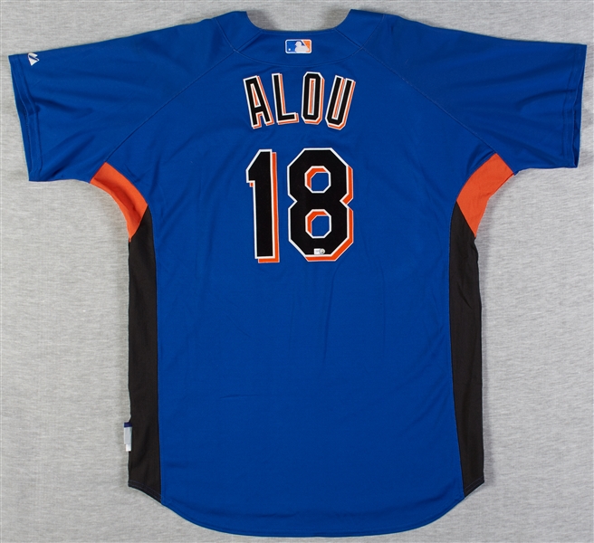 Moises Alou 2007 Game-Used Mets Batting Practice Jersey (Steiner) (MLB)