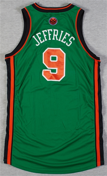 Jared Jeffries 2011-12 Game-Used Knicks St. Patrick's Day Jersey (Steiner)
