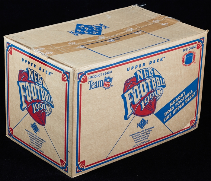1991 Upper Deck Football Wax Box Case (36/24)