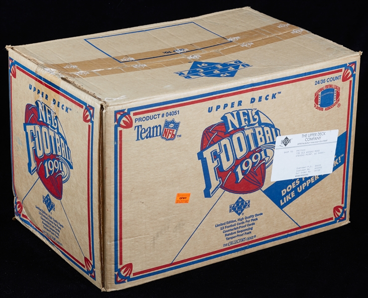 1991 Upper Deck Football Wax Box Case (36/24)