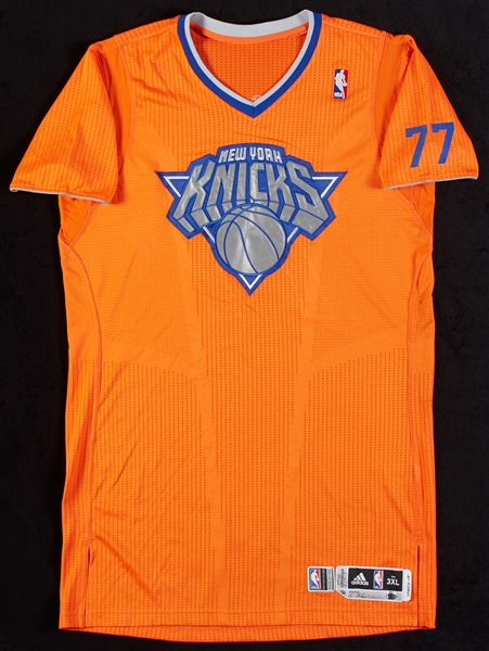 Andrea Bargnani 2013-14 Game-Used Knicks Christmas Jersey (Steiner)