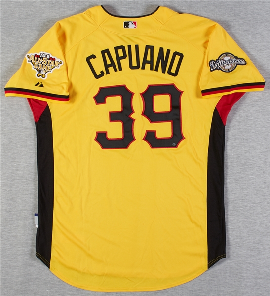 Chris Capuano 2006 Game-Used Brewers Batting Practice Jersey (MLB)