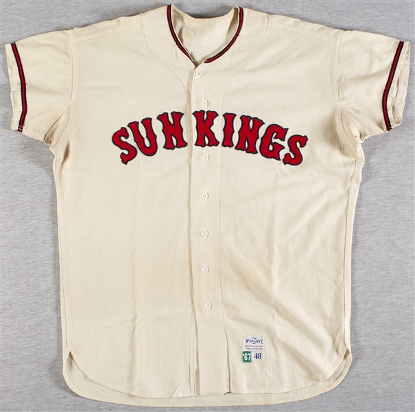 1967 El Paso Sun Kings No. 34 Minor League Flannel Jersey