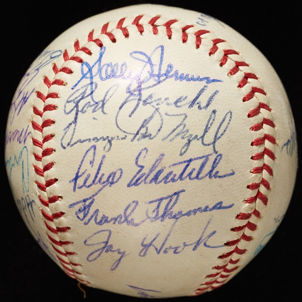 1962 New York Mets Team-Signed Baseball with Hornsby & Hodges (20) (BAS)