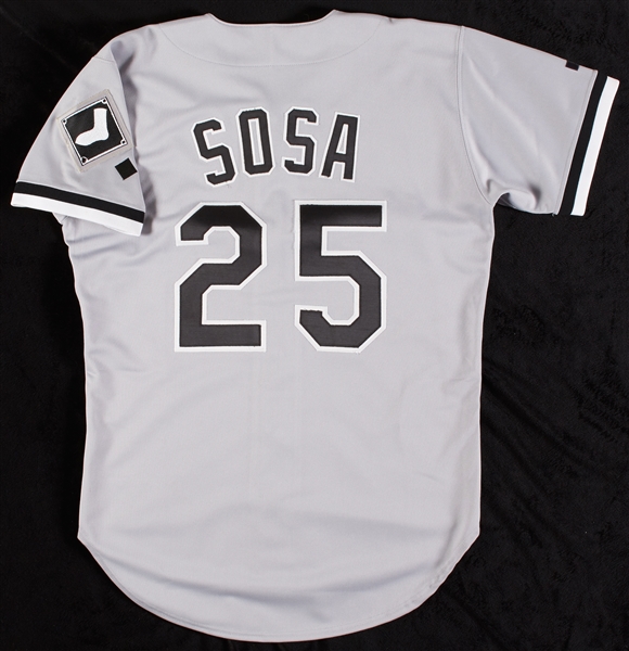 Sammy Sosa 1992 Game-Issued White Sox Road Jersey