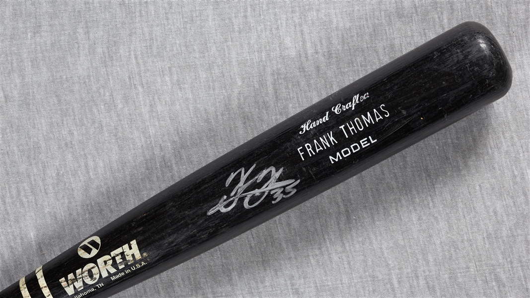 Frank Thomas 1992-95 Game-Used & Signed Worth Bat (PSA/DNA Taube)