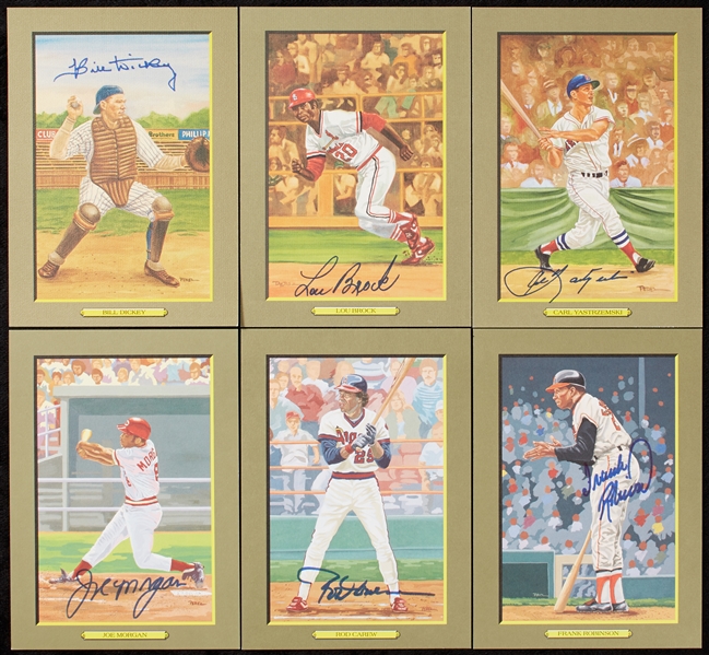 Perez-Steele HOF Greatest Moments Set with Autographs Including Mantle, Aaron, Mays (54)