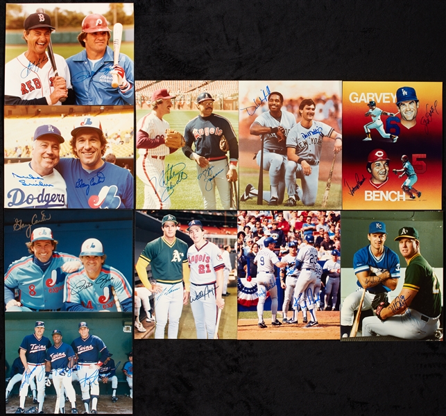 Loaded Multi-Signed 8x10 Photo Group with Puckett, HOFers (10)