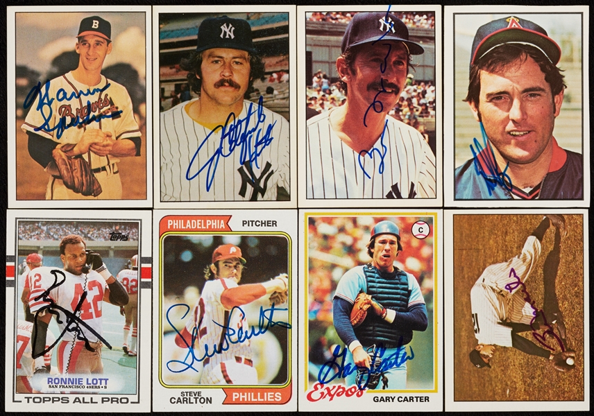 Superstar Signed Trading Card Group Loaded with HOFers (155)