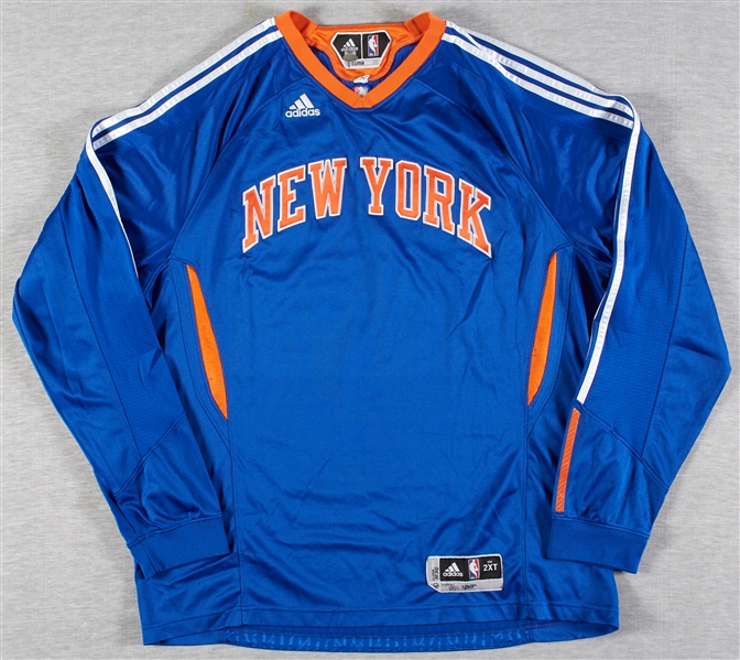 A'mare Stoudemire 2010-11 Knicks Game-Used Long Sleeve Shooting Shirt (Steiner)