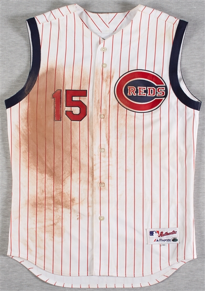 Jerry Hairston Jr. 2009 Reds Game-Used Civil Rights Vest-Style Jersey (Steiner) (MLB)