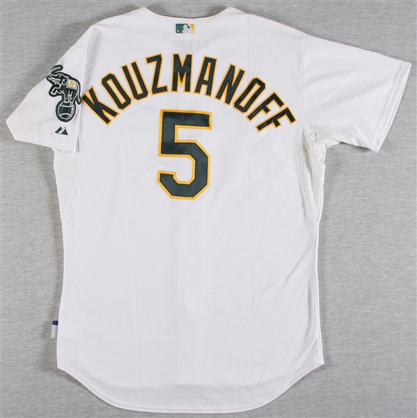 Kevin Kouzmanoff 2010 A's Athleticos Game-Used Jersey (MLB)