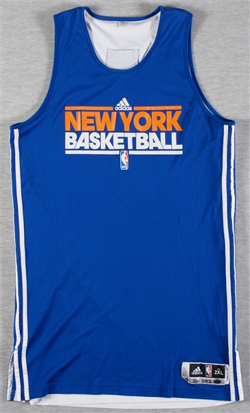Baron Davis 2011-2012 Knicks Game-Used Reversible Practice Jersey (Steiner)