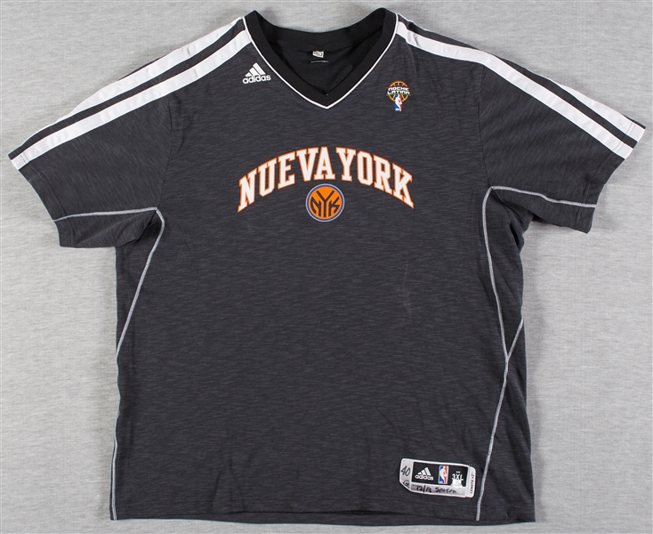 Kurt Thomas 2012-13 Knicks Game-Used Warmup Shirt (Steiner)