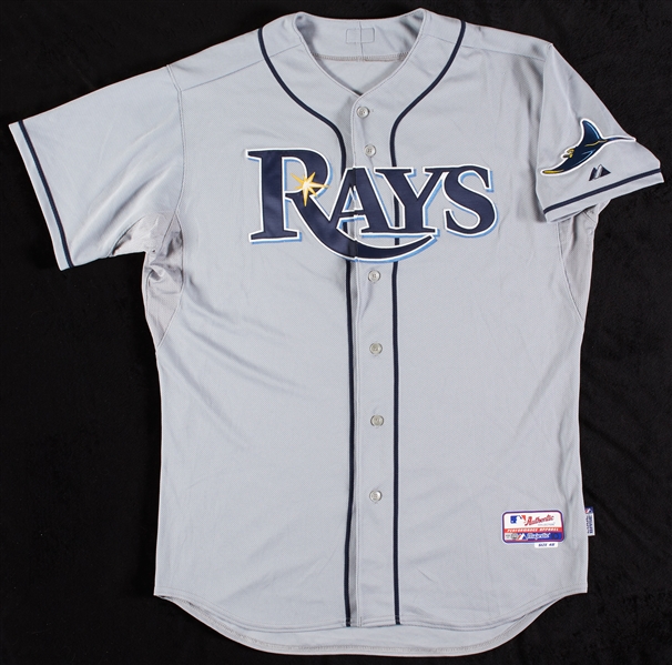 Kelly Shoppach 2010 Rays Game-Used Jackie Robinson Day Jersey (MLB)