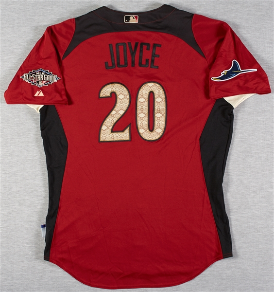 Matt Joyce 2011 Rays Game Used All-Star Game Batting Practice Jersey (MLB)