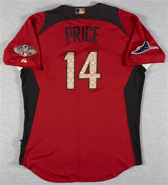 David Price 2011 Rays Game-Used Practice Jersey (MLB)