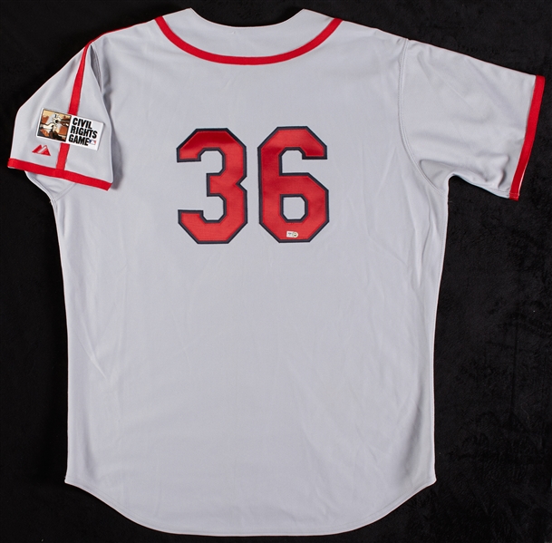 Dennys Reyes 2010 Cardinals Game-Used Civil Rights Game Jersey (Steiner) (MLB)