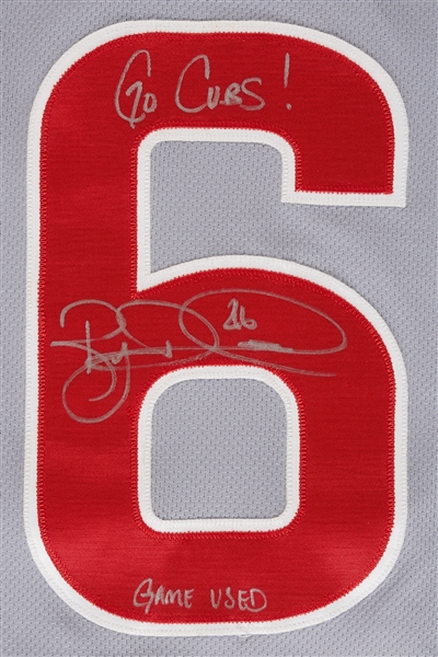 Ryan Dempster 2011 Cubs Game-Used Signed Jersey w/ Go Cubs! Inscription (Dempster LOA)