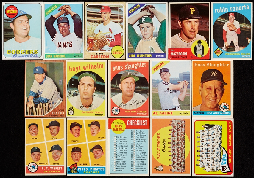 1950-1960s Topps Baseball Hoard with HOFers, Team Cards and Checklists (721)