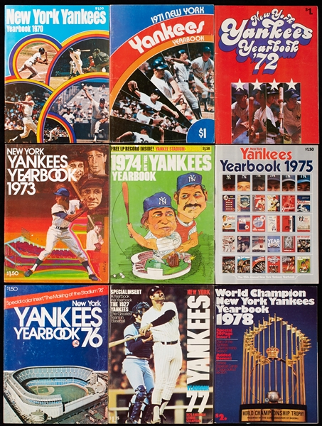 1970s New York Yankees Yearbook Group (9)