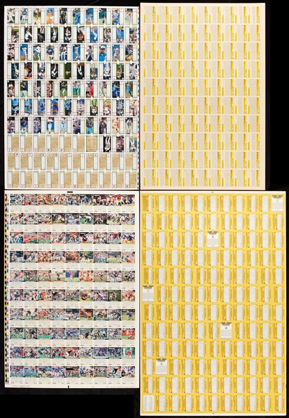 1979, 1981, 1984 & 1985 Topps, 1989 Upper Deck, Misc. Uncut Sheets (8)