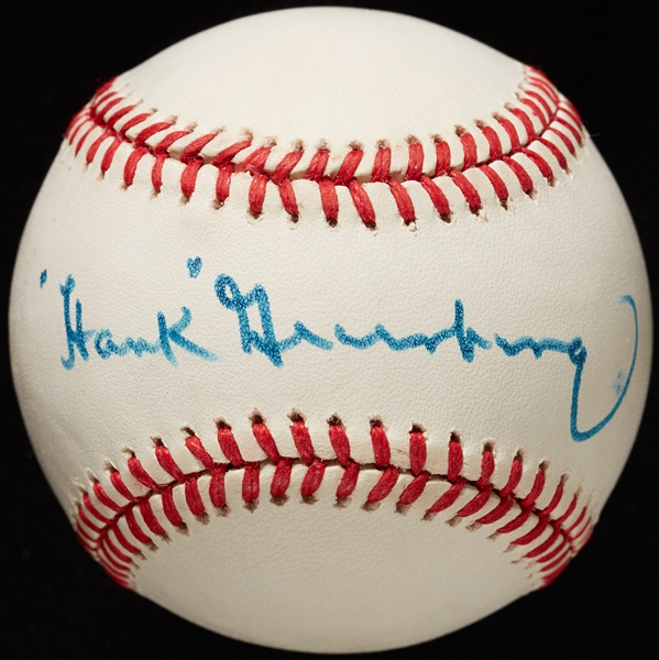 Hank Greenberg Single-Signed OAL Brown Baseball (PSA/DNA)