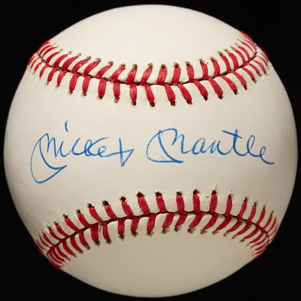 Mickey Mantle Single-Signed OAL Baseball (PSA/DNA)