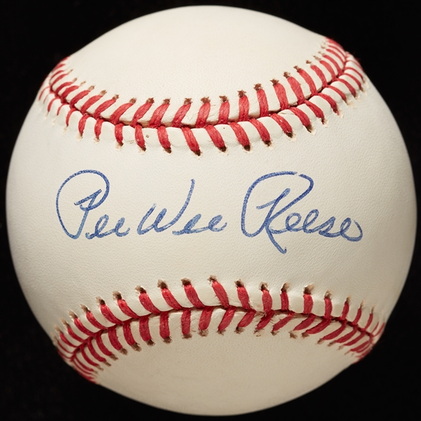 Pee Wee Reese Single-Signed ONL Baseball (PSA/DNA)