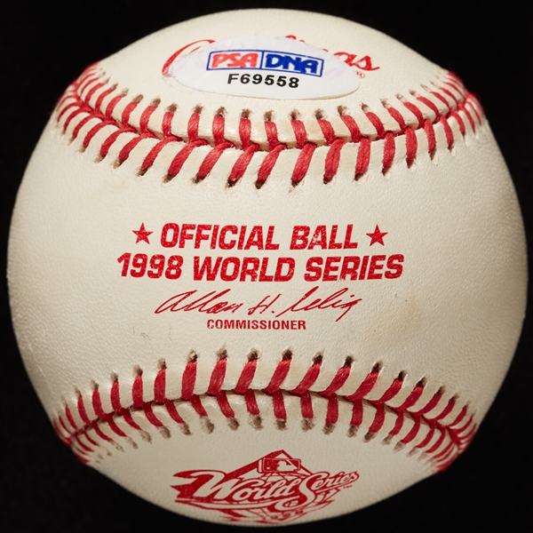 George Steinbrenner Single-Signed 1998 World Series Baseball (PSA/DNA)