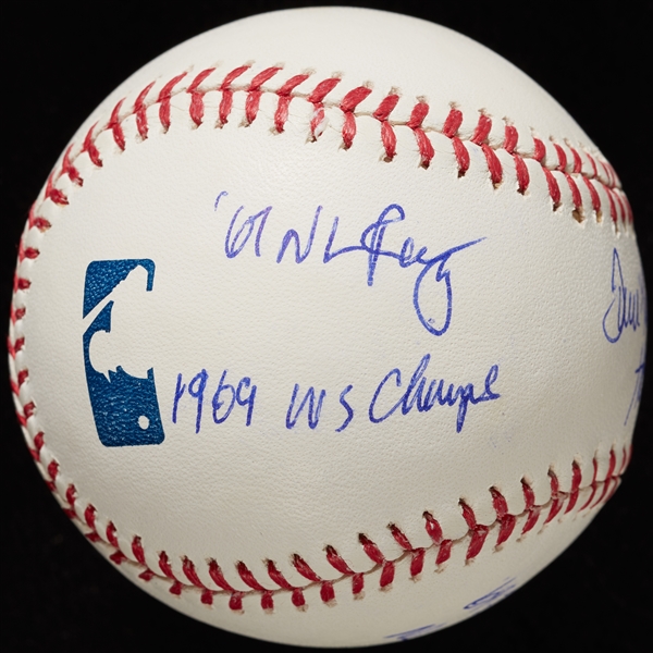 Tom Seaver Single-Signed STAT OML Baseball with Multiple Inscriptions (PSA/DNA)