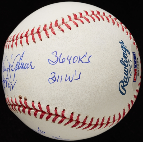 Tom Seaver Single-Signed STAT OML Baseball with Multiple Inscriptions (PSA/DNA)