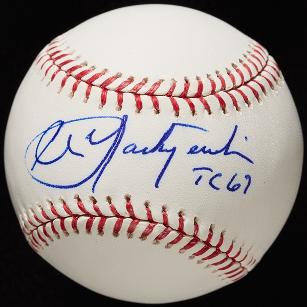 Carl Yastrzemski Single-Signed OML Baseball TC 67