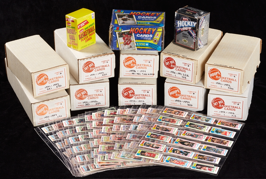 1980-81 Topps Basketball Near Set and Huge Hoard of Mostly 1990s Pristine Hoops Sets From All Manufacturers (25)