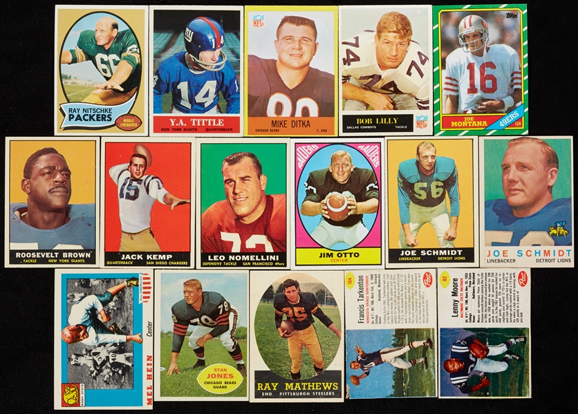 1950-1960s Topps, Post, Philly Gum Football Hoard With HOFers (860)