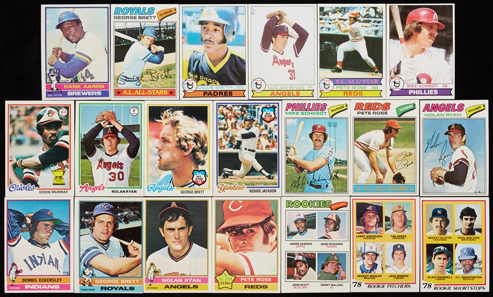 1976-79 Topps Baseball High-Grade Complete Sets (4)