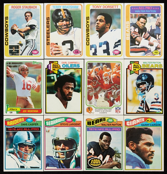 1977-81 Topps and Fleer Football High-Grade Complete Sets (6)