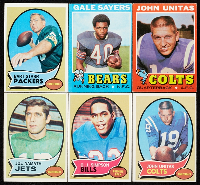 1970 and 1971 Topps Football High-Grade Complete Sets (2)