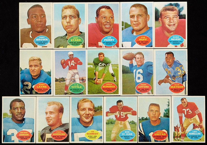 1960 Topps Football High-Grade Complete Set (132)