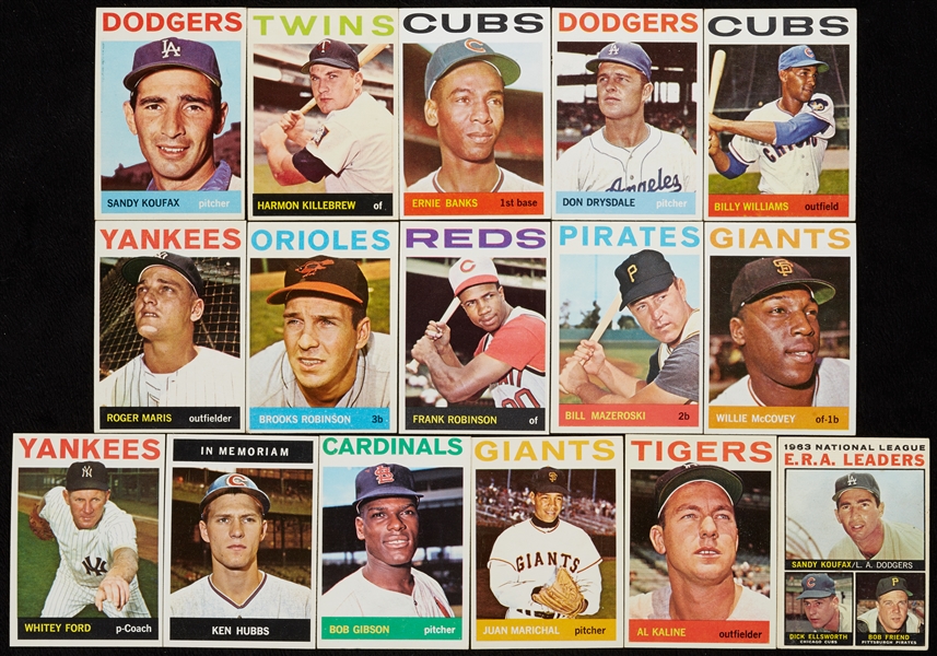 1964 Topps Baseball Near Set (575/587)