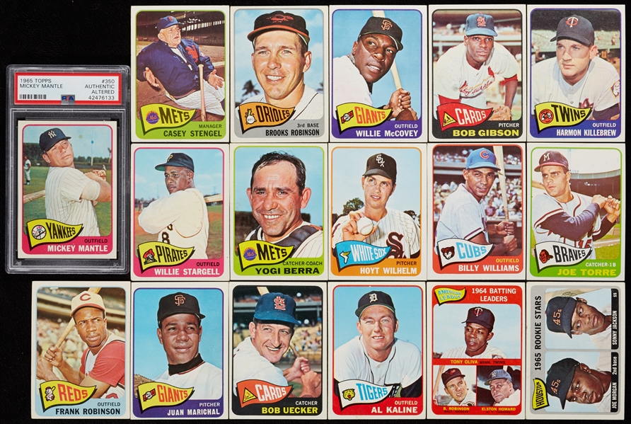 1965 Topps Baseball Near Set (583/598)