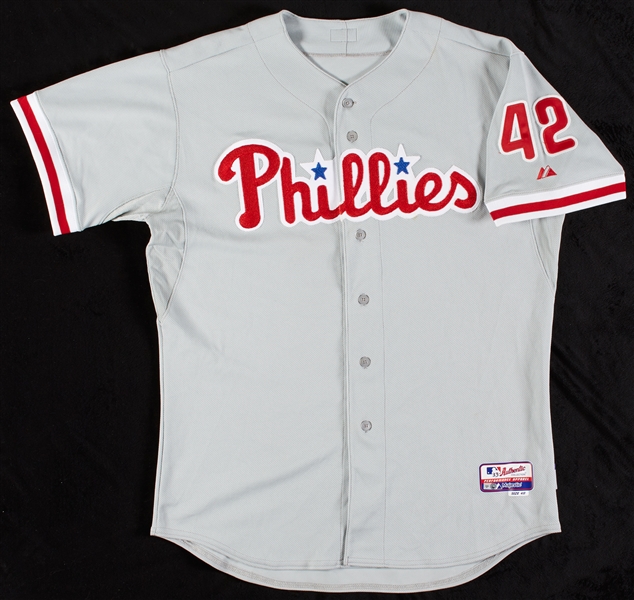 Cliff Lee 2013 Game-Used Phillies Jackie Robinson Day Jersey (MLB)
