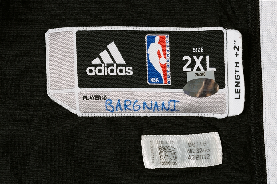 Andrea Bargnani 2015-16 Nets Game-Used Reversible Home Practice Jersey (Steiner)