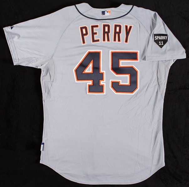 Ryan Perry 2011 Tigers Game-Used Jersey (MLB)