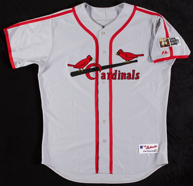 2010 Cardinals Game-Used Civil Rights Game Jersey (MLB) (Steiner)