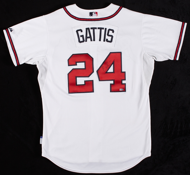Evan Gattis 2013 Braves Game-Used Signed Jersey (MLB)